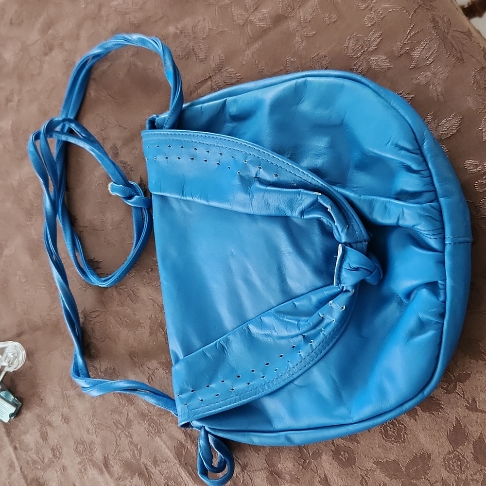 ladies  turquoise , shoulder bag, 90s,